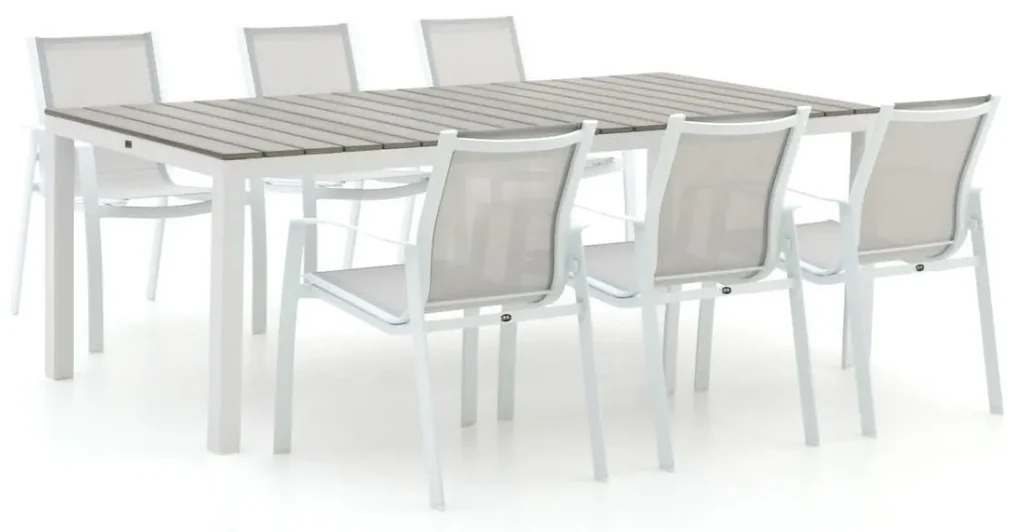 R&S Design Altea/Fidenza 220cm dining tuinset 7-delig stapelbaar