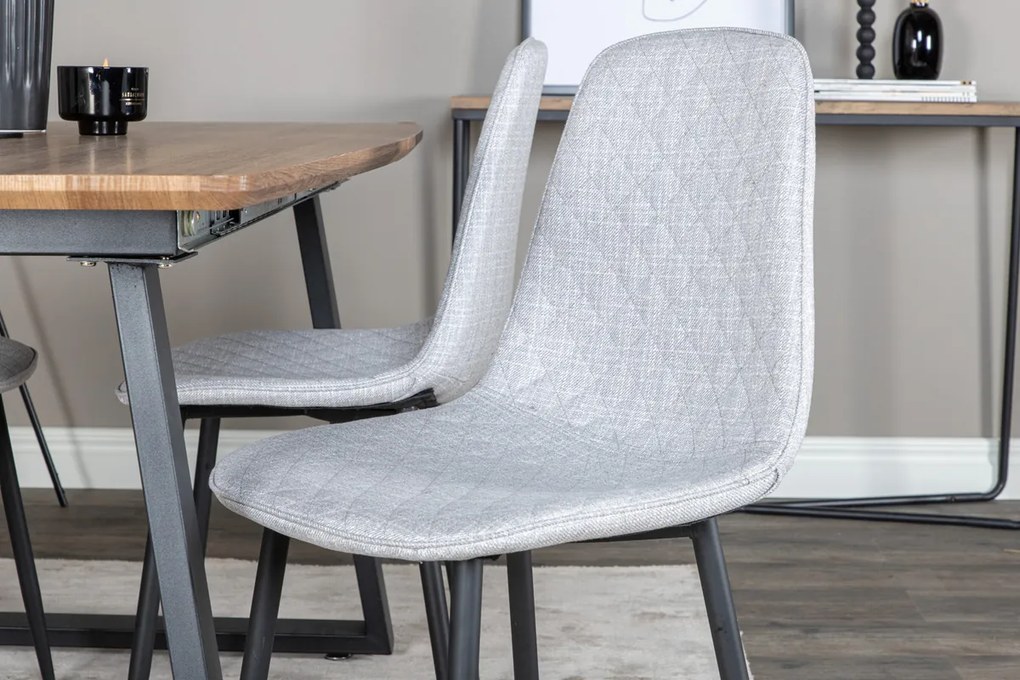 Jörn Eetkamerstoel - Kelsey - Lichtgrijs - Fluweel - Jörn