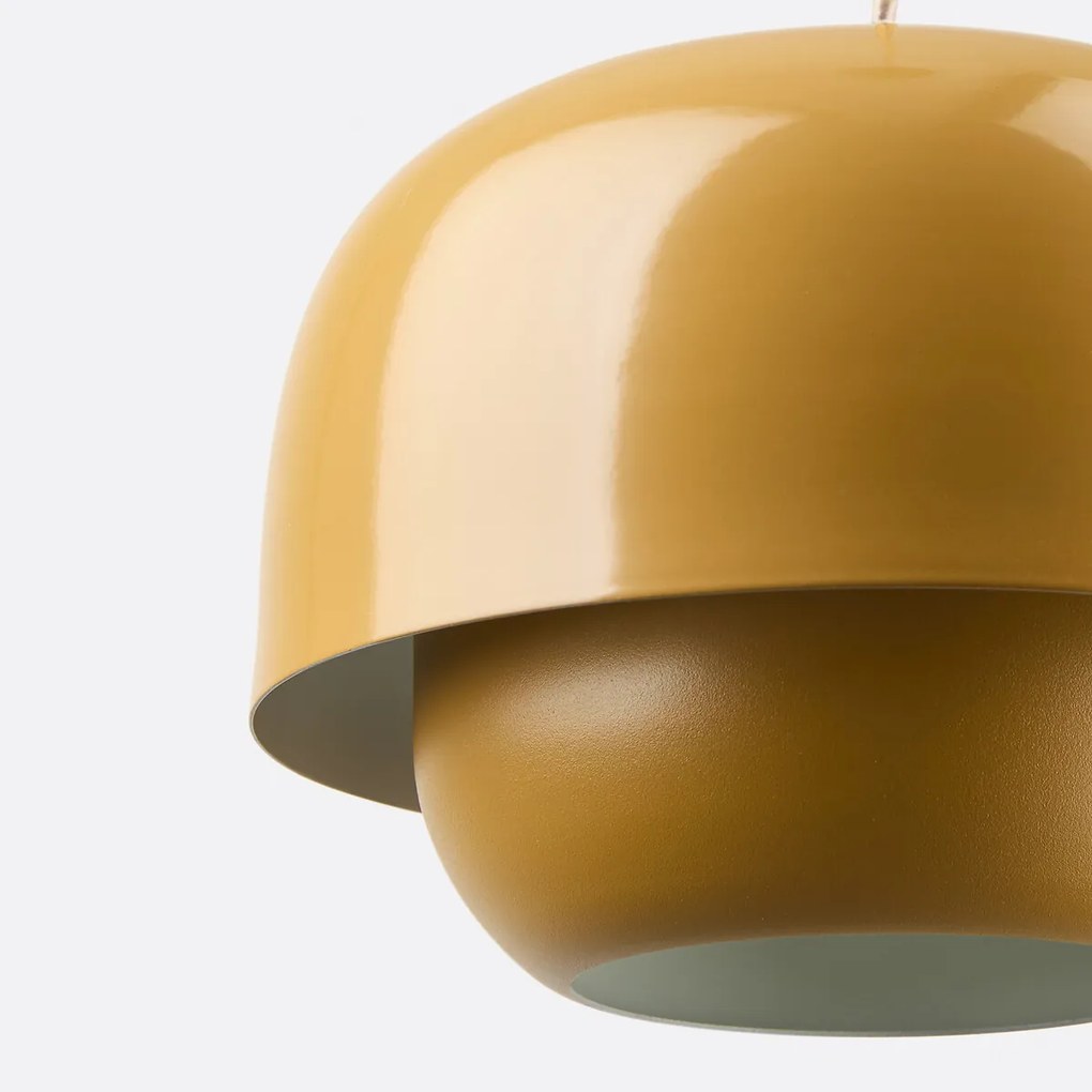 Hanglamp van gekleurd metaal Ø21,4 cm, Kinoko