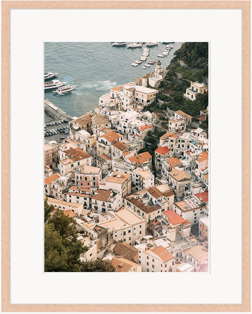 Ingelijste digitale print Amalfi