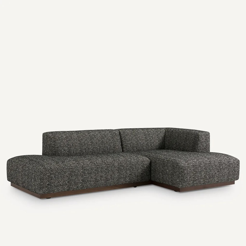 Rechtse hoekbank XL bouclé stof, Jacopo