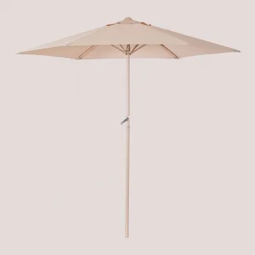 Parasol In Stof En Aluminium (ø235 Cm) Jaden Tapioca Beige - Sklum