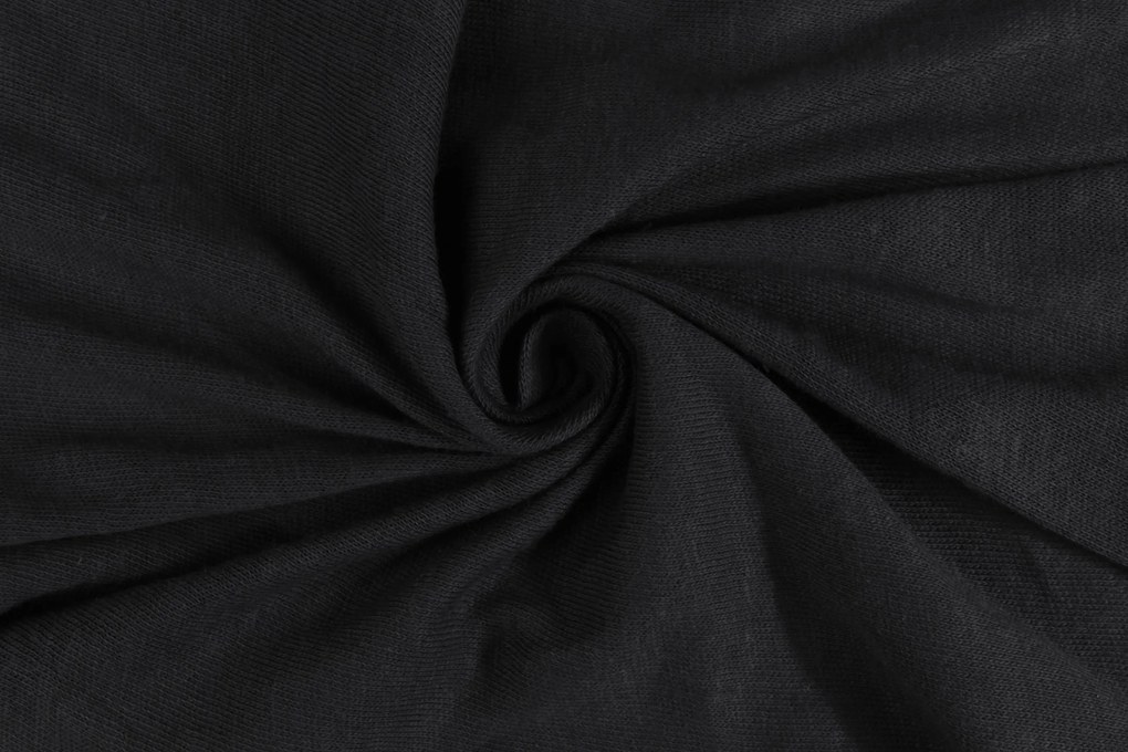 Hoeslaken Jersey – 100% katoen – 90×200 – zwart