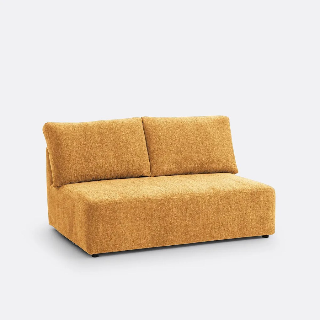 Modulaire 2-zitsbank Monica in gemêleerd chenille