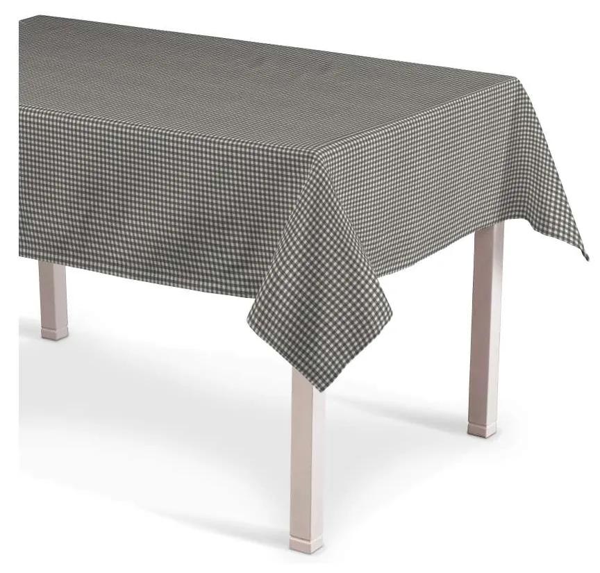 Dekoria Rechthoekig tafelkleed collectie Quadro grijs-ecru  130 × 130 cm