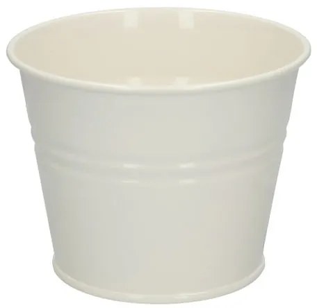 Bloempot, zink, offwhite,Ø 14 cm