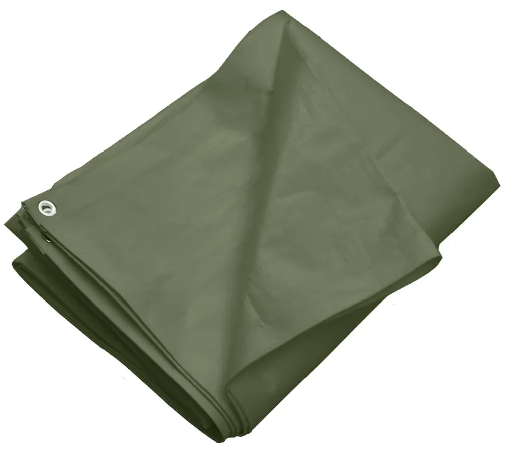 vidaXL Dekzeil 260 g/m² 6x12 m HDPE groen
