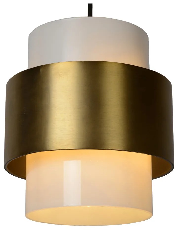 Lucide Firmin hanglamp 20cm 1x E27 goud mat