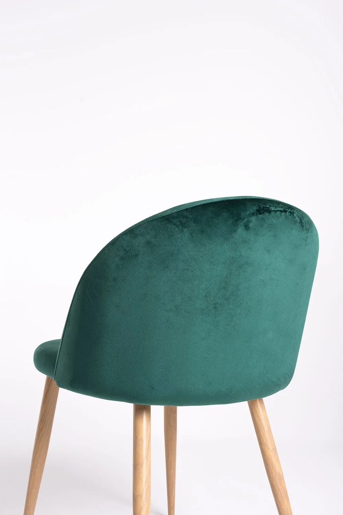 Set 4 fluwelen Vint Stoelen