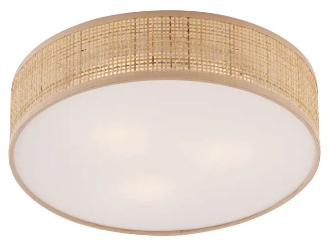 Oosterse plafondlamp rotan 38cm - TrammyOosters E27 rond Binnenverlichting Lamp