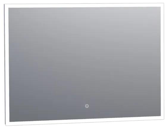 Saniclass Edge spiegel 100x70cm inclusief dimbare LED verlichting met touchscreen schakelaar 3960s