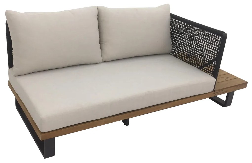 The Outsider Hoek Loungeset - Tenerife - Acacia - Aluminium - Zandkleur- The Outsider