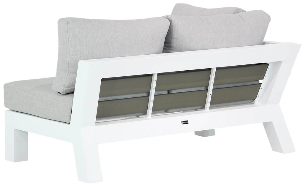 Hoek loungeset 6 personen Aluminium Wit  Santika Furniture Santika Yovita