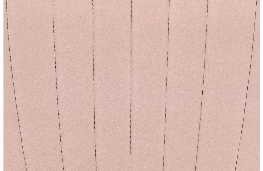 Goossens Eetkamerstoel Rob roze velvet stof leuning, urban industrieel