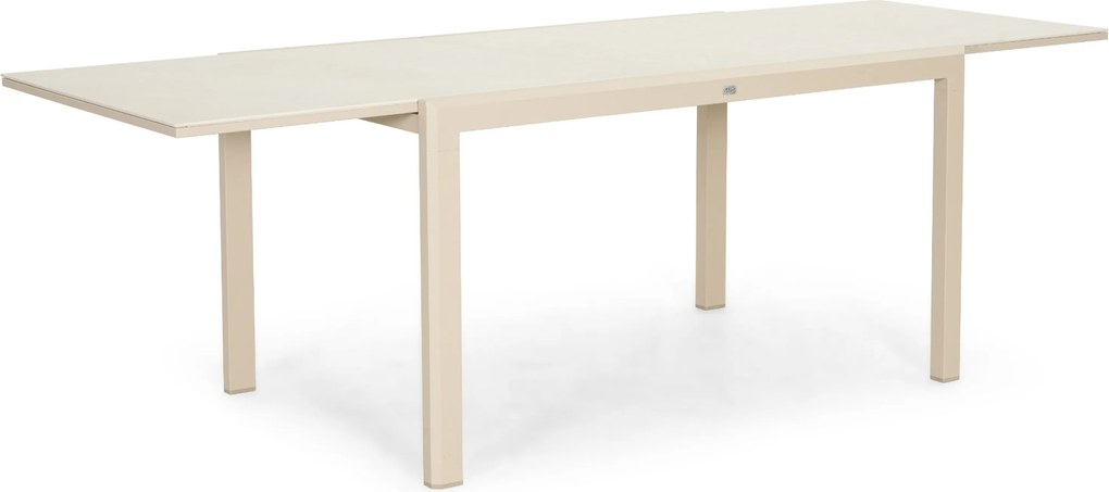 Dining Tuintafel rechthoekig uitschuifbaar 140/240x90 cm Zand/Beige Presto Montaro
