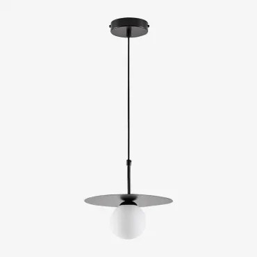 Jorien Plafondlamp Voor Badkamer Met Glazen Bol Zwart - Sklum