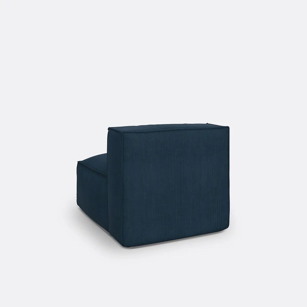 Modulaire comfortzetel in geribd fluweel, Seven