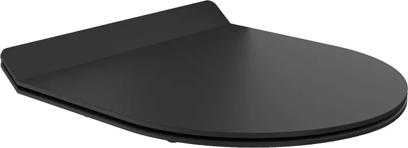 Mexen slank softclose toiletbril, duroplast, zwart mat - 39010185