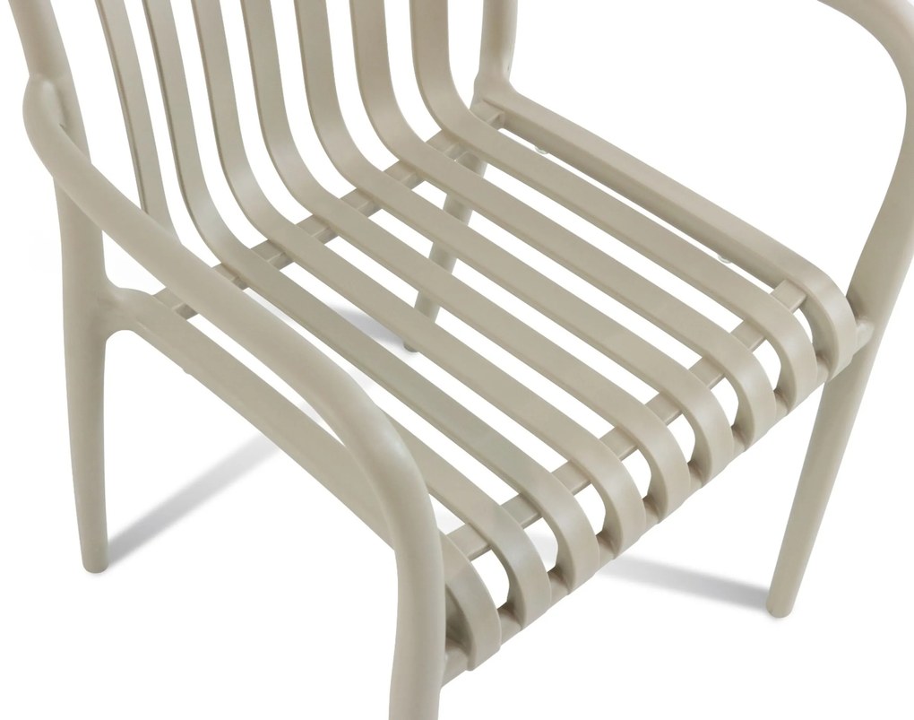 Tuinset 4 personen 160 cm Kunststof Taupe Domani Furniture Vento/Weston