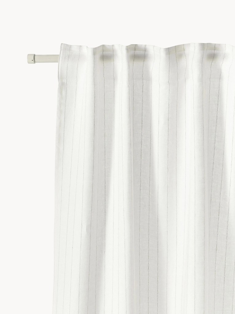 Transparante multi-band gordijnen Birch, 2-delig, B 130 cm