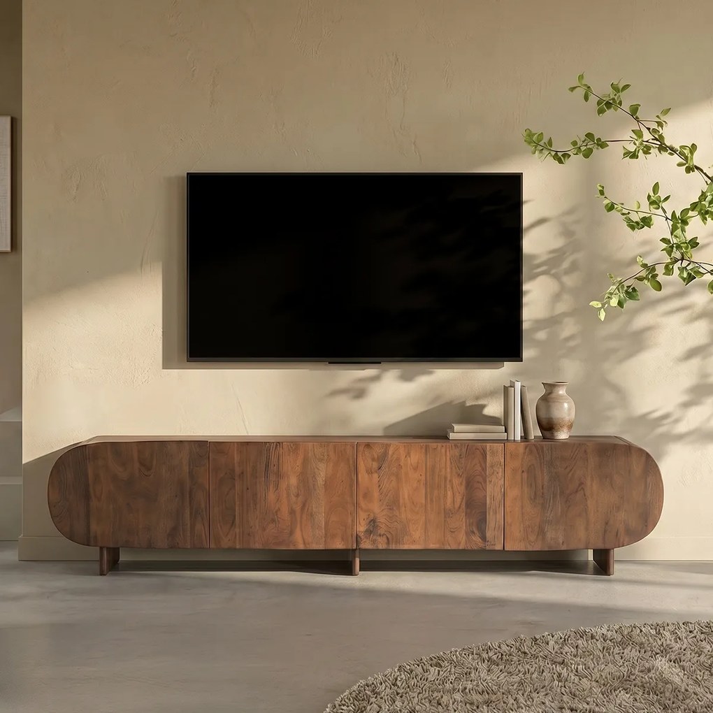 Organisch Gevormde TV Meubel 220cm - 220x40x50cm.