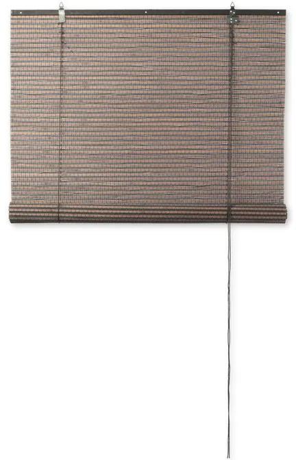 Rolgordijn bamboe - donkerbruin - 60x130 cm