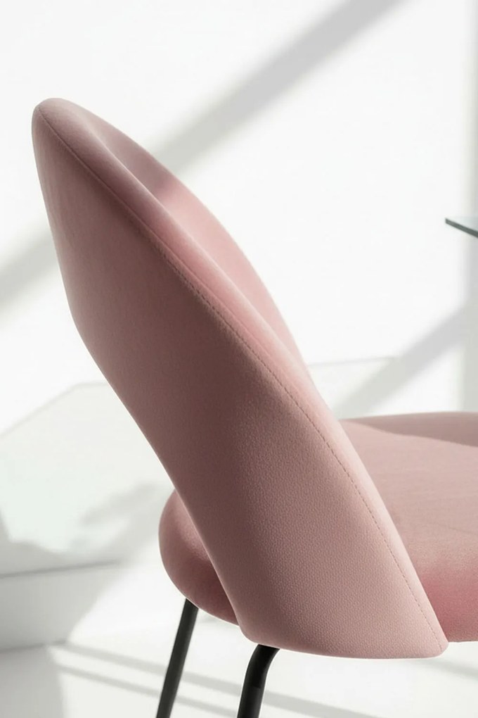 Dawa Zwart Fluwelen Stoel