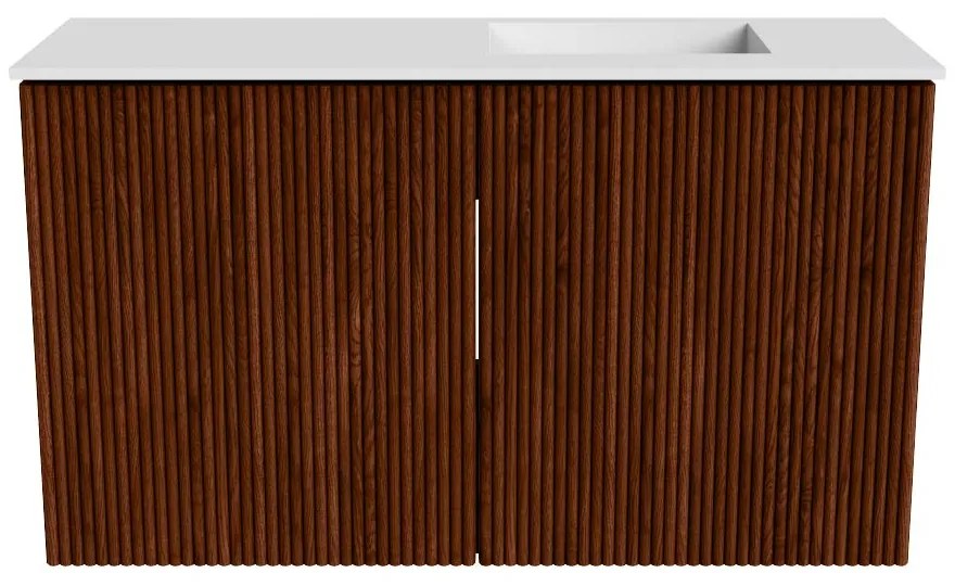 Mondiaz Joya 70cm toiletmeubel ruby met wastafel faye rechts zonder kraangat talc