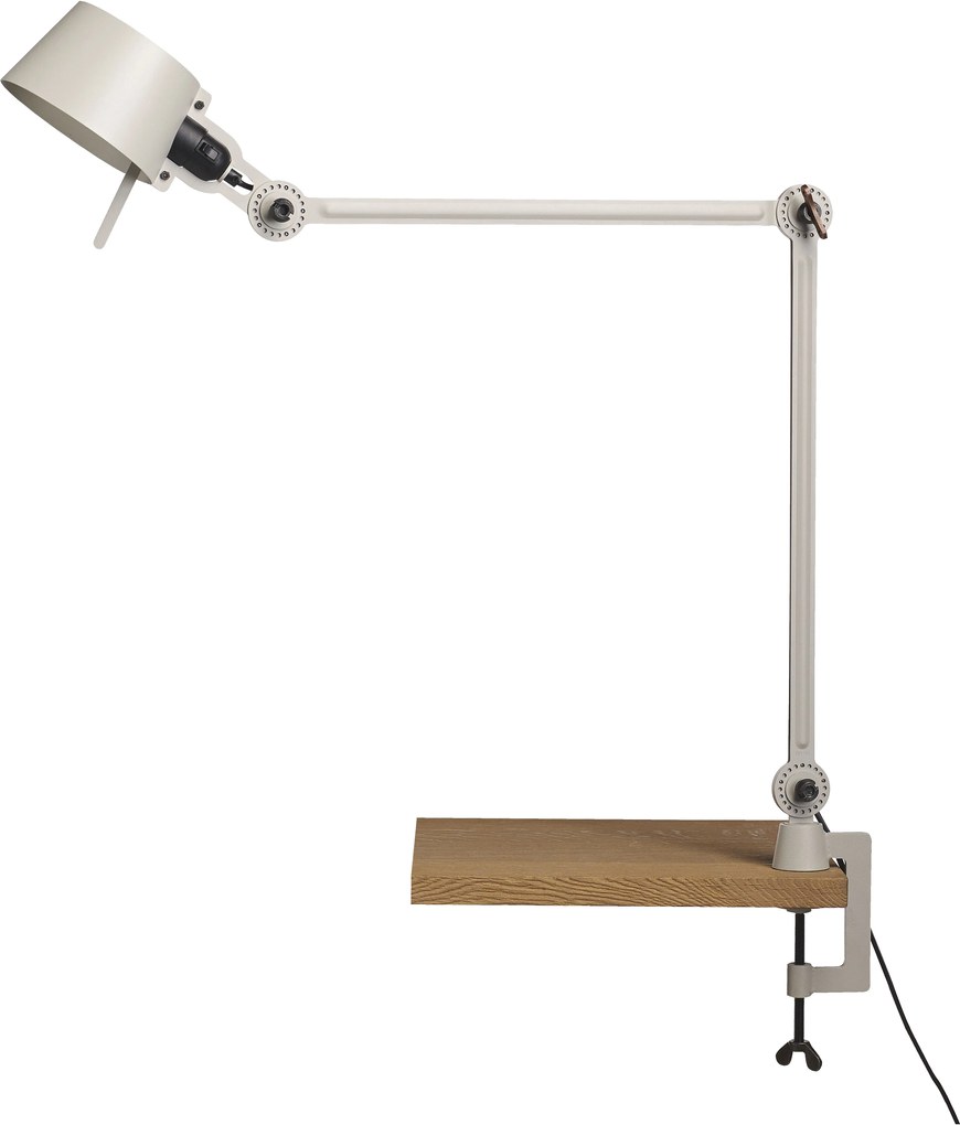 Tonone Bolt 2 arm bureaulamp met tafelklem ash grey