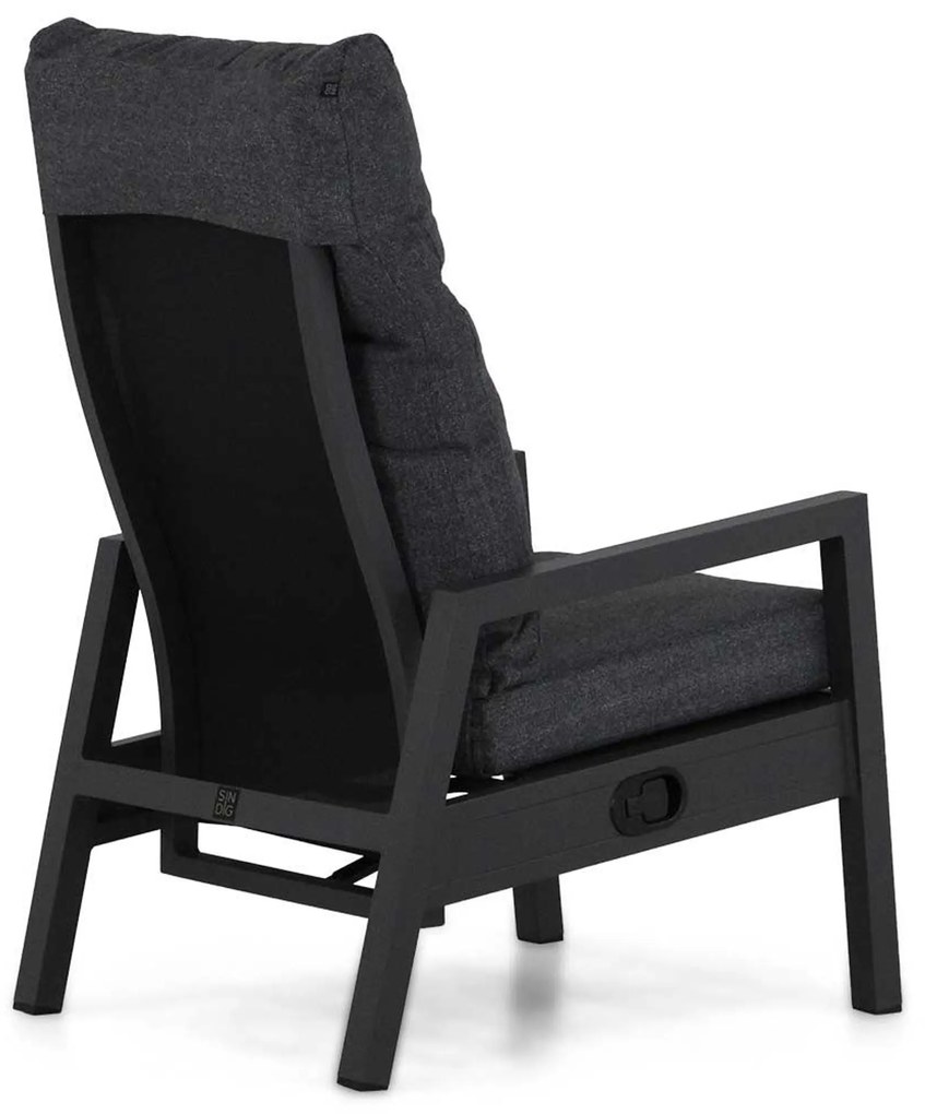 Verstelbare Tuinstoel Aluminium Grijs-antraciet Lifestyle Garden Furniture Venice