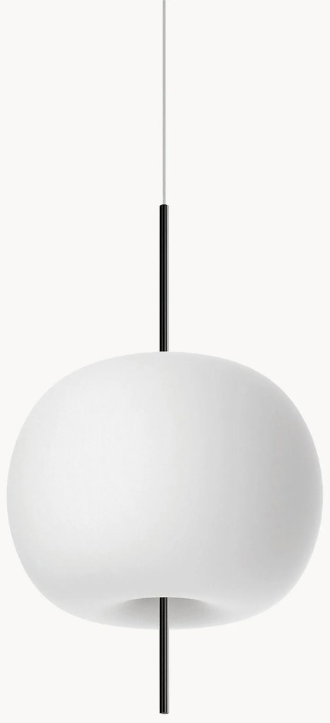Dimbare hanglamp Kushi, mondgeblazen
