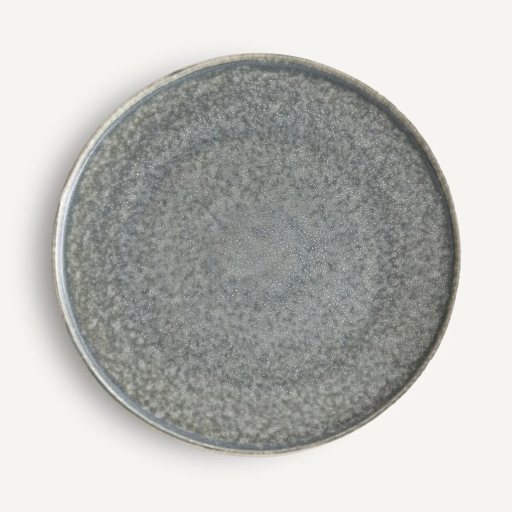 Set van 4 platte borden in aardewerk, Obidos