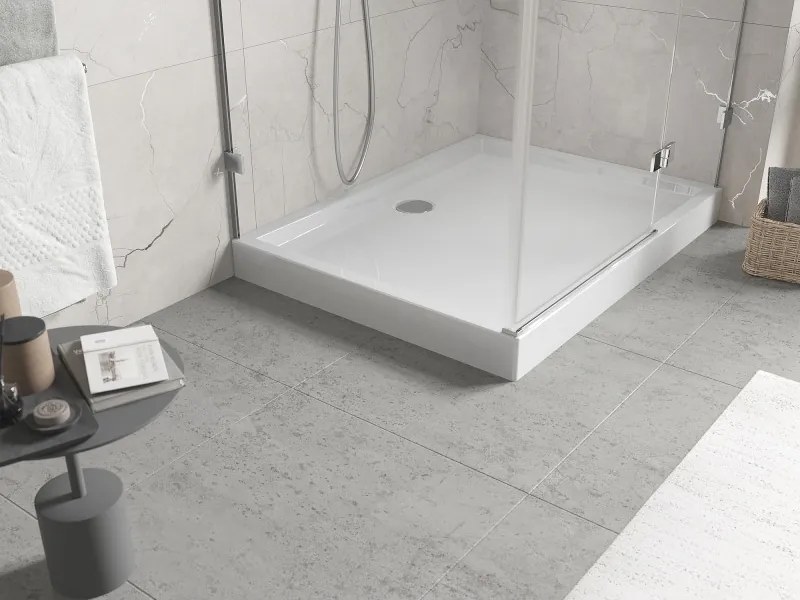 Mexen Flow+ rechthoekige douchebak 90 x 70 cm, wit glans - 46R107090H