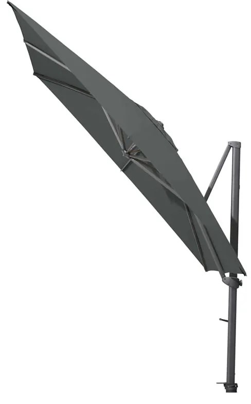 4 Seasons Outdoor Siesta parasol 300 x 300 cm charcoal antraciet frame met voet * Sale *  Parasol    antraciet weerbestendig