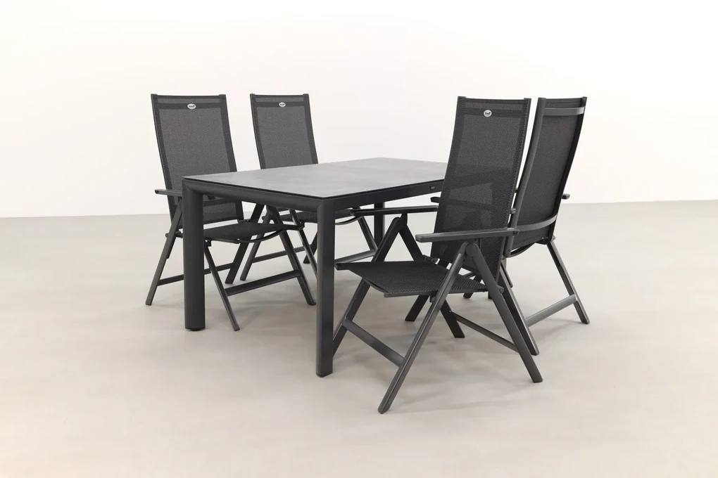 Hartman Napoli/Baltimor 150 cm. verstelbare tuinset - 5-delig