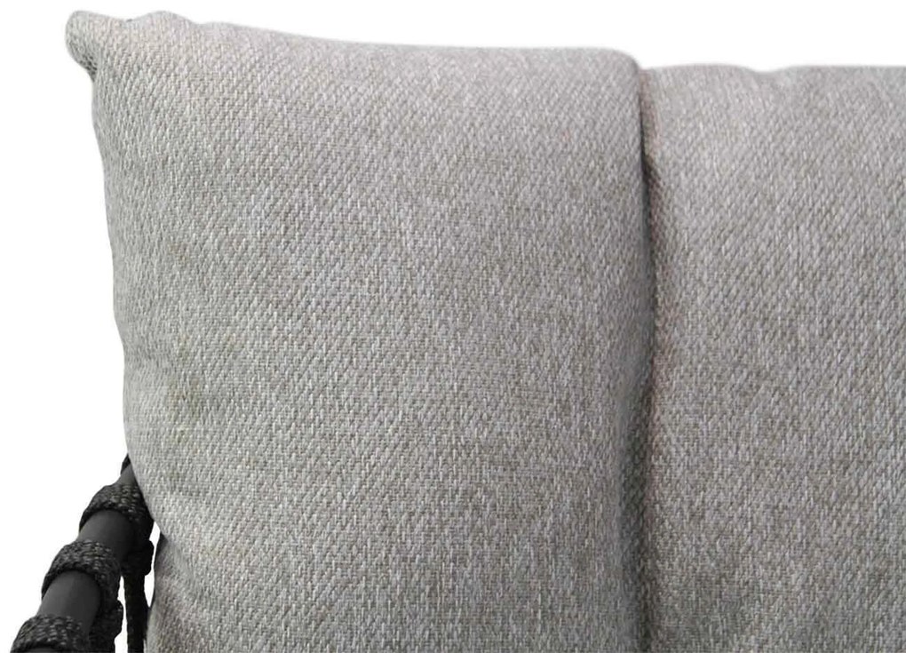 Stoel en Bank Loungeset 5 personen Rope Grijs 4 Seasons Outdoor Seasons