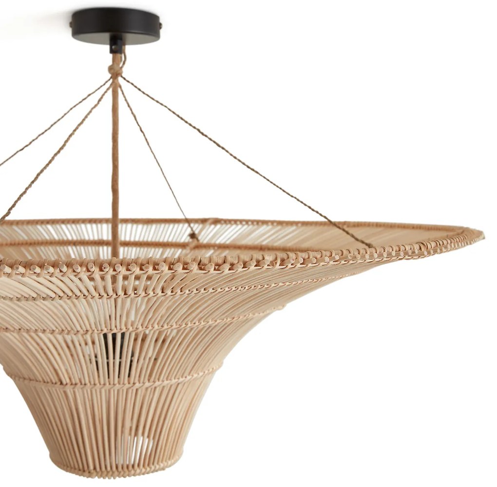 Hanglamp/plafonlamp in rotanØ80 cm, Junita