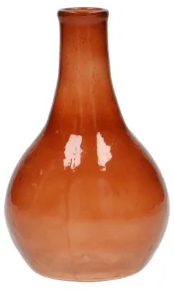 Vaasje, bol, gerecycled glas, terracotta