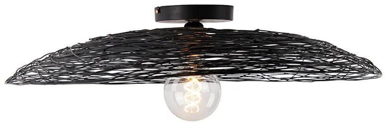 Oosterse plafondlamp zwart 60 cm - Glan