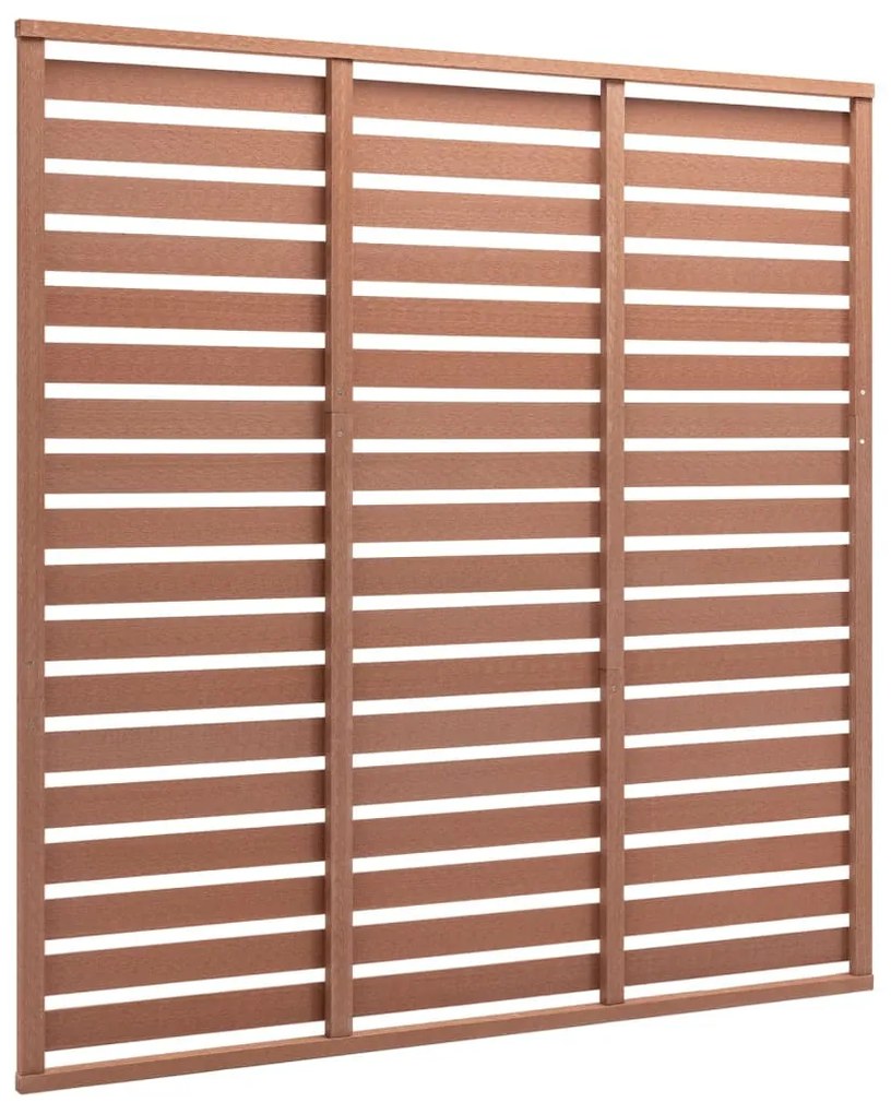 vidaXL Schuttingpaneel 180x180 cm HKC bruin