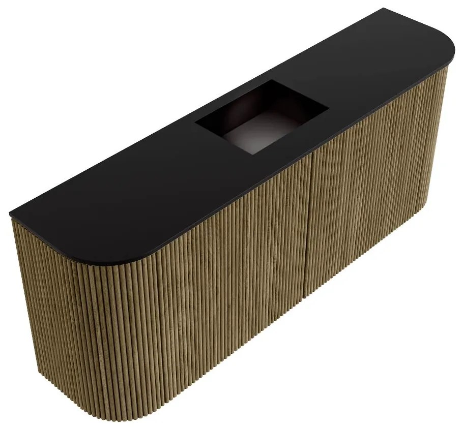 Mondiaz Joya 105cm toiletmeubel ronding links/rechts dusk met wastafel faye midden zonder kraangat urban