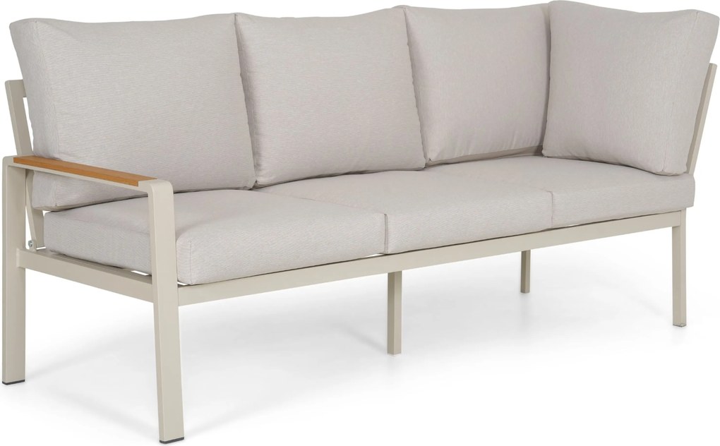 Hoek loungeset 5 personen Aluminium Taupe  Domani Furniture Leaf