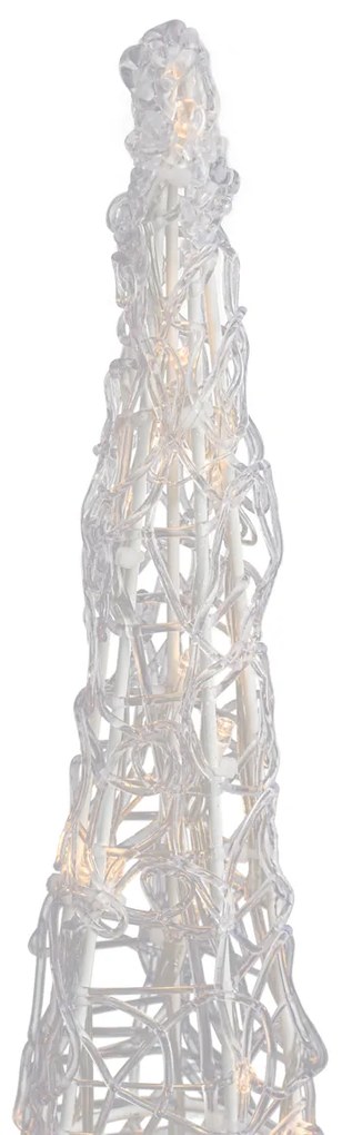 Kerst kerstboom transparant 60cm incl. LED IP44 - Coni