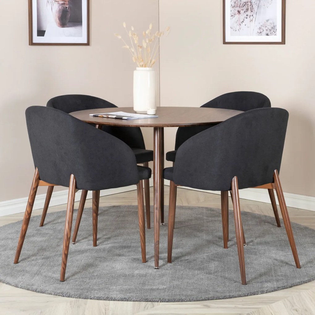 Ronde Minimalistische Houten Eettafel - 100 X 100cm.