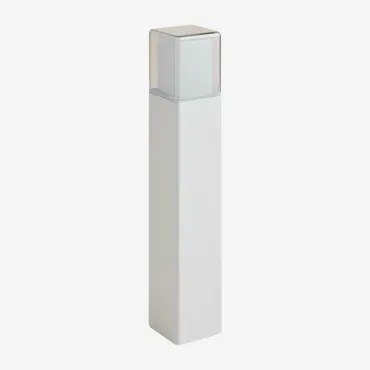 Led-buitenpaal In Aluminium Torevi Wit & ↑50 Cm - Sklum