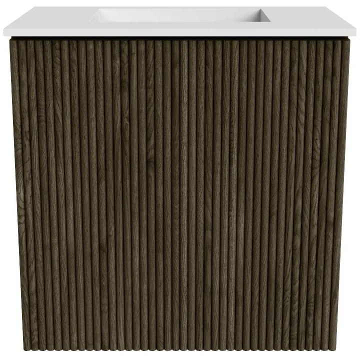 Mondiaz Joya 40cm toiletmeubel shadow met wastafel faye midden zonder kraangat talc