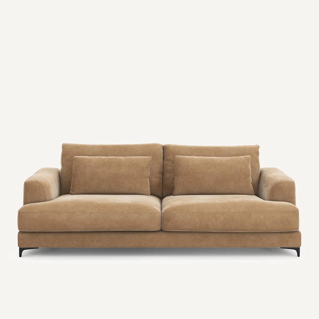 4-zits slaapbank van stonewashed fluweel, Marsile