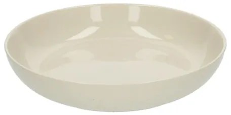 Diep bord, steengoed, beige, spikkel,Ø 22,5 cm