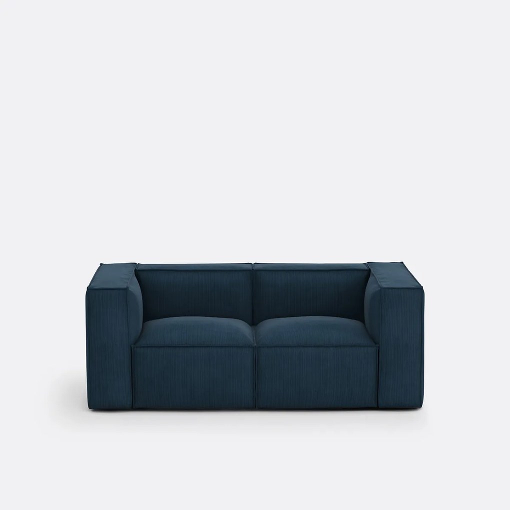 Modulaire bank, 2-zit, ribfluweel, Seven