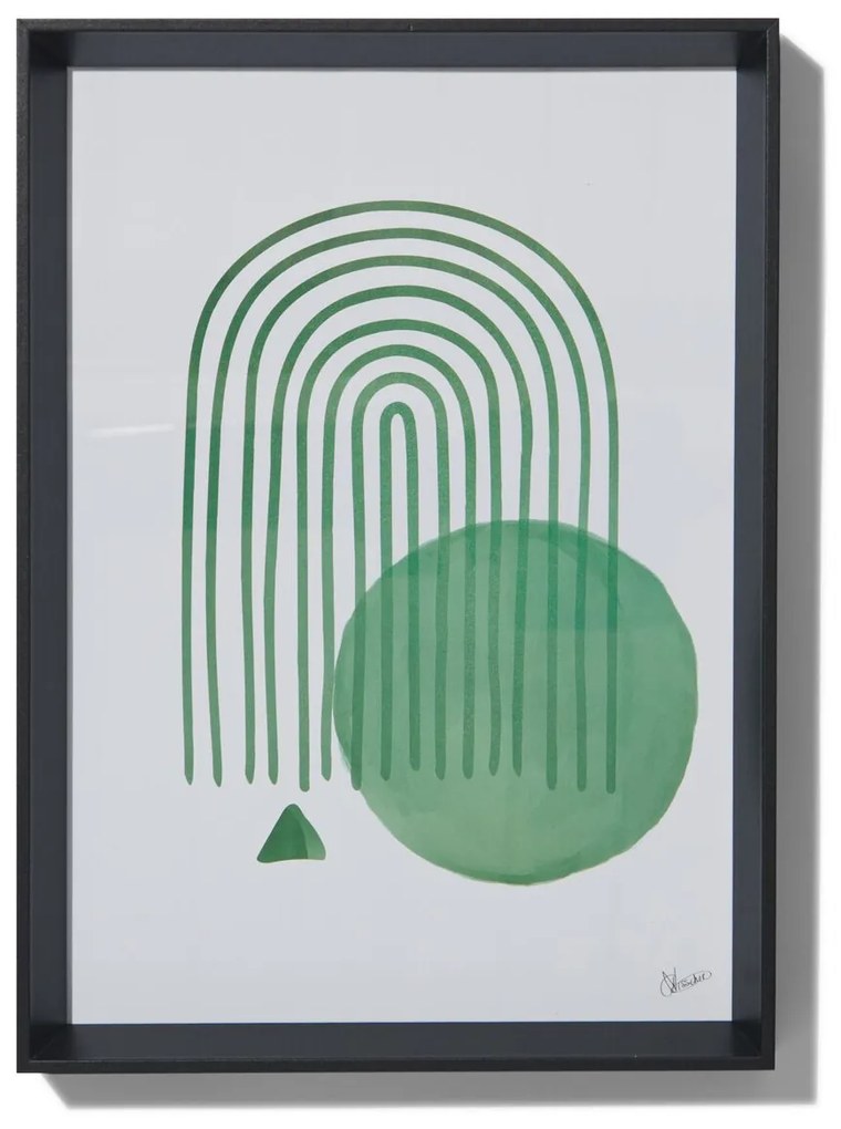 HEMA Fotolijst Hout A4 Facetrand Zwart (zwart)